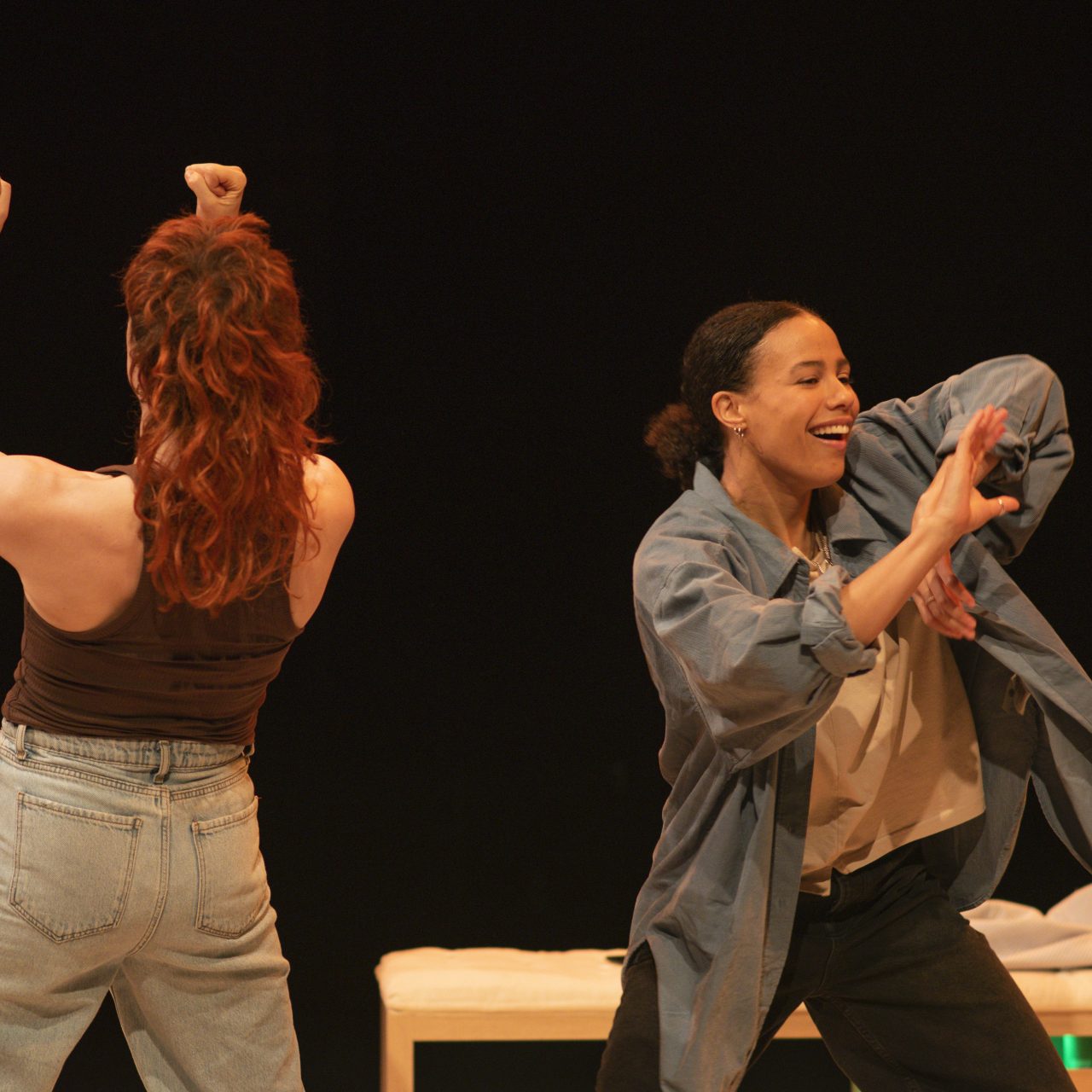 Mary Higgins & Melissa Lowe in A Billion Times I Love You. Photo© Mhairi Bell-Moodie