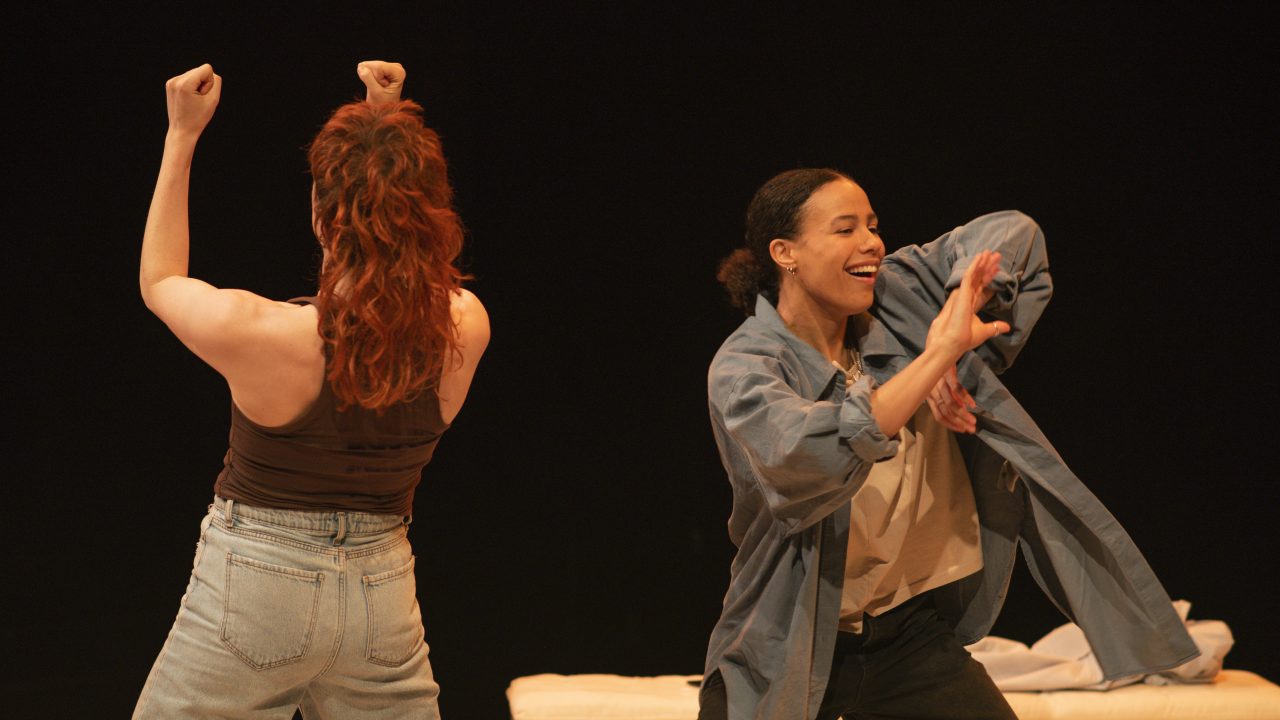 Mary Higgins & Melissa Lowe in A Billion Times I Love You. Photo© Mhairi Bell-Moodie