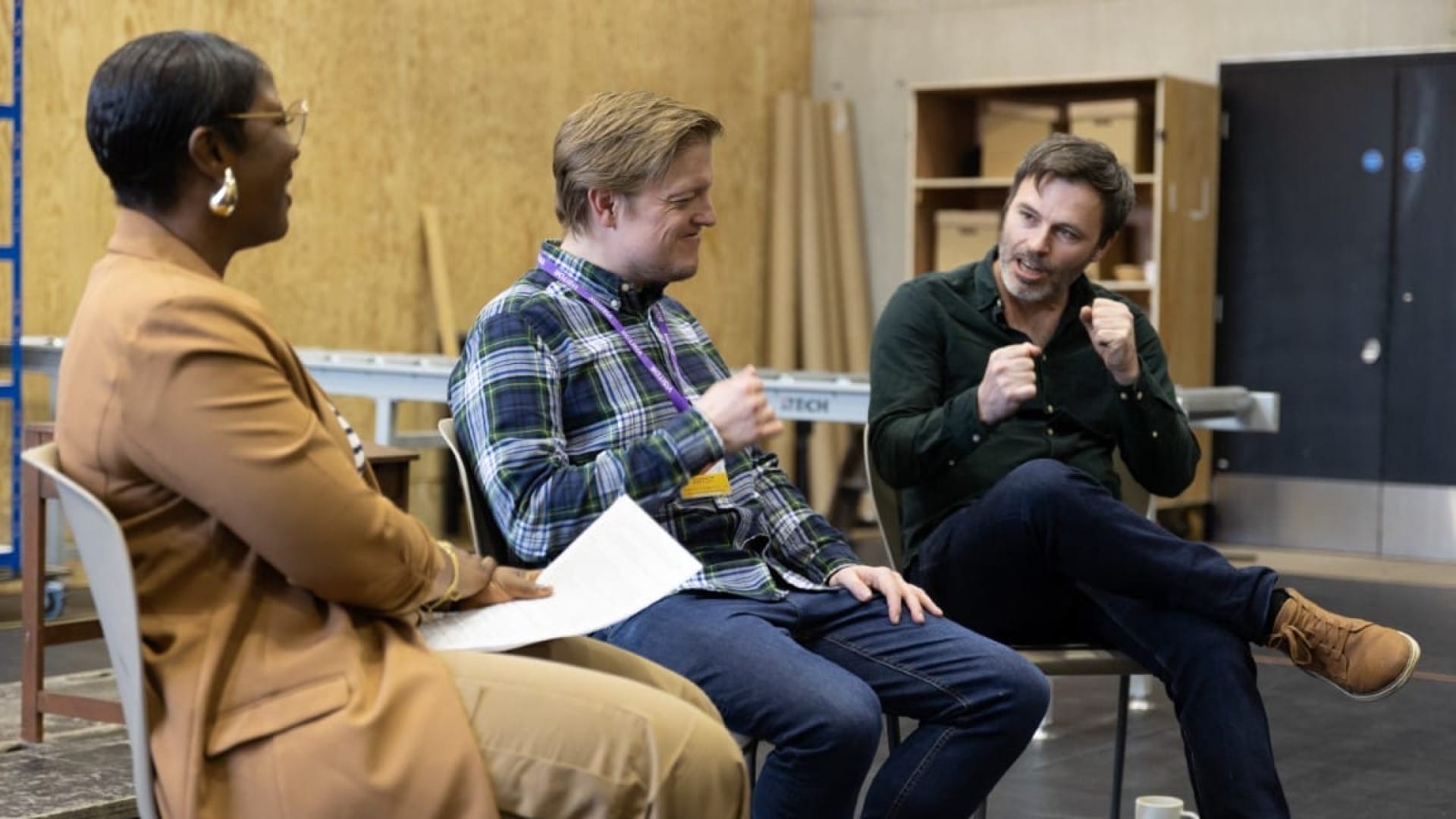 Ngunan Adamu, Shaun Mason, Joe Ward-Munrow at Liverpool Everyman Open House 2024 (Photographer Olivia Carroll)