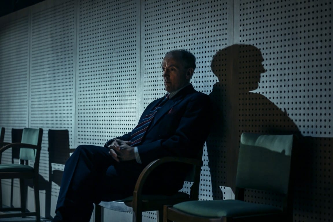 Ian Drysdale (as Control) in CFT’s The Spy Who Came In From The Cold photo Johan Persson