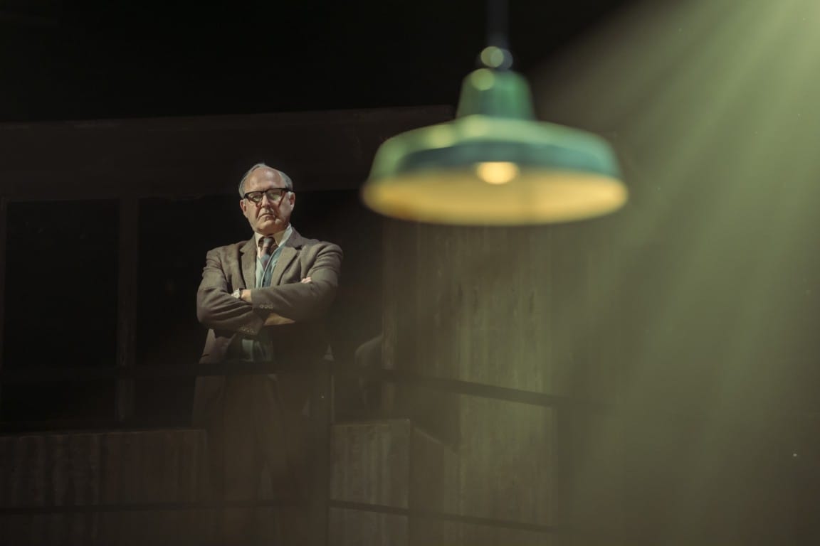 John Ramm (as George Smiley) in CFT’s The Spy Who Came In From The Cold Photo Johan Persson 