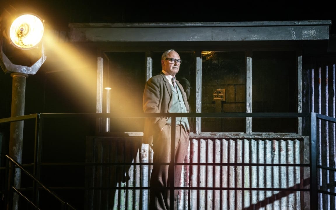John Ramm (as George Smiley) in CFT’s The Spy Who Came In From The Cold photo Johan Persson