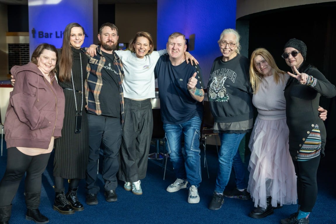Members of the recovery steering group with Kara Tointon (Constance in The Constant Wife) - Thanks to the company, cast and Cunard for their support.